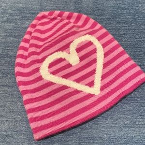 NWOT Lands End girls reversible knit hat